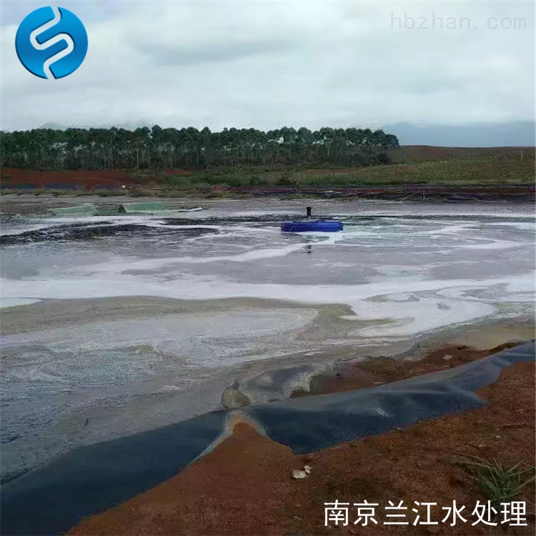 浮水式離(lí)心曝(pù)氣機(jī)安裝(zhuāng)現場